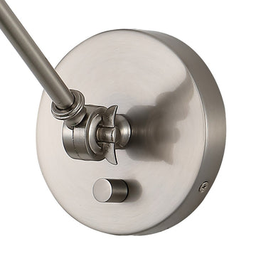 Cowie 8" Iron/Glass Adjustable LED Wall Sconce - JONATHAN Y